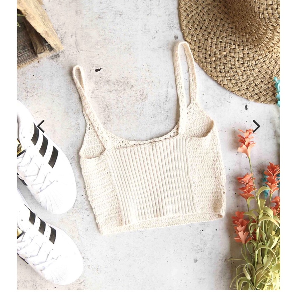 NWT Free People Crop Top! Cream Color Only! - Picture 4 of 8